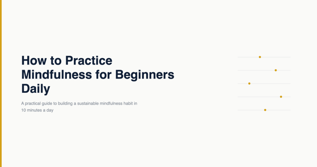 mindfulness cover image